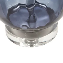 Table Lamps-Kirkland's Home Ombre Blue Glass Teardrop Table Lamp White