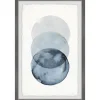 Framed Art-Kirkland's Home Ombre Overlapping Circles Giclee Framed Art Print Blue/White