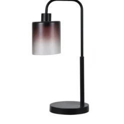 Table Lamps-Kirkland's Home Ombre Smoke Glass Task Lamp Gray