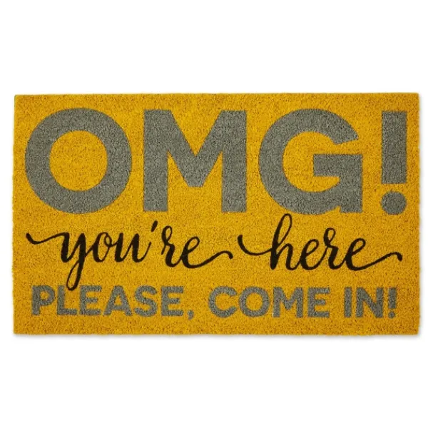 Doormats-Kirkland's Home Omg You'Re Here Doormat Brown/Blue