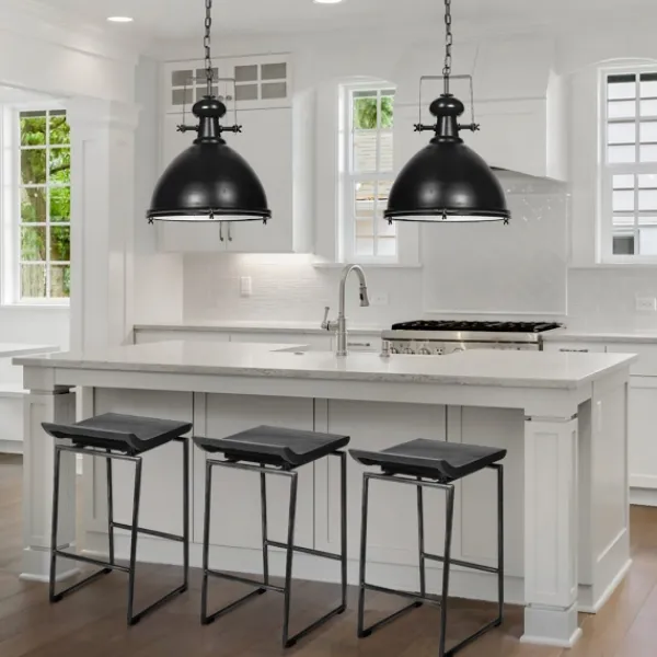 Bar Stools & Counter Height Stools-Kirkland's Home Onyx Modern Metal Curve Seat Bar Stool Black