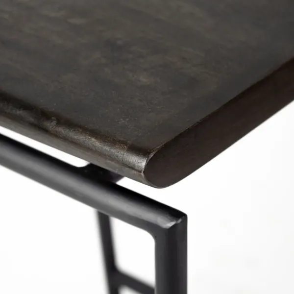 Bar Stools & Counter Height Stools-Kirkland's Home Onyx Modern Metal Curve Seat Bar Stool Black