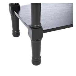Console Tables-Kirkland's Home Onyx Raised Texture Diamond Console Table Black