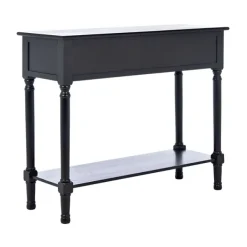 Console Tables-Kirkland's Home Onyx Raised Texture Diamond Console Table Black