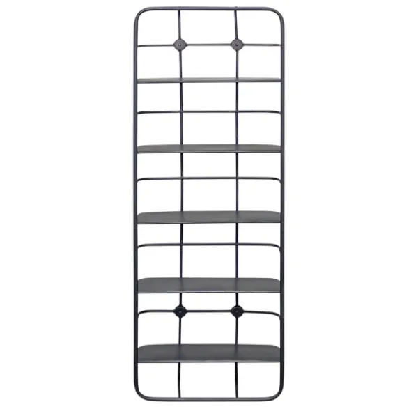Shelves-Kirkland's Home Onyx Squared Iron Grid Wall Shelves