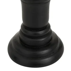 Candle Holders-Kirkland's Home Onyx Turned Wood 3-Pc. Candle Holder Set Black