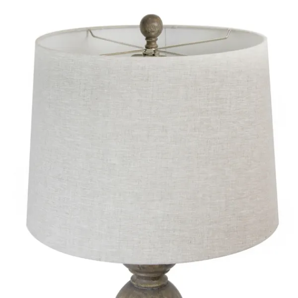 Table Lamps-Kirkland's Home Opal Rustic Wood Table Lamps, Set Of 2 Gray