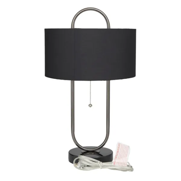 Table Lamps-Kirkland's Home Open Metal Loop Table Lamp Black