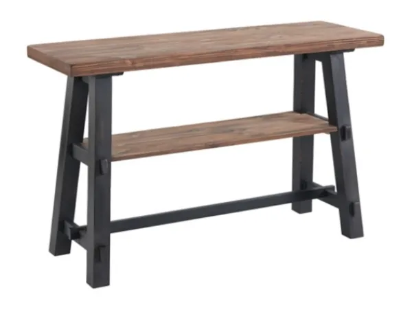 Console Tables-Kirkland's Home Open Pine Wood Sawhorse Console Table Brown