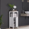 Cabinets & Sideboards-Kirkland's Home Open Shelf Cabinet White