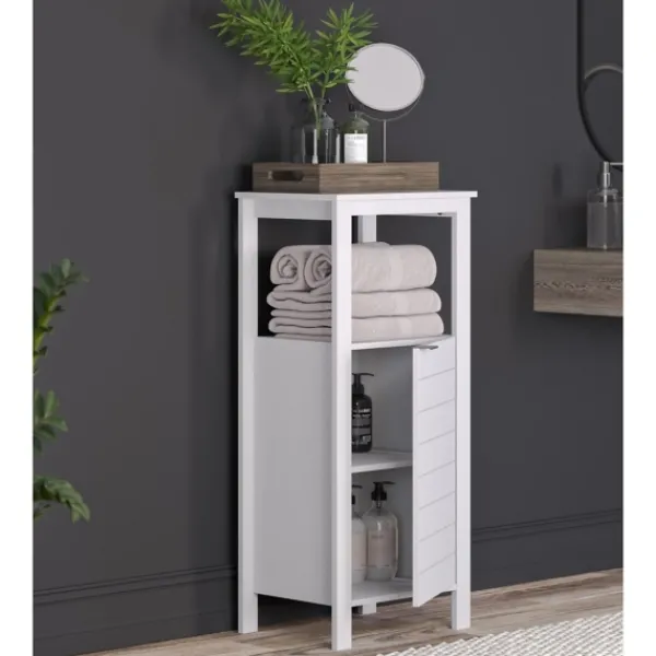 Cabinets & Sideboards-Kirkland's Home Open Shelf Cabinet White