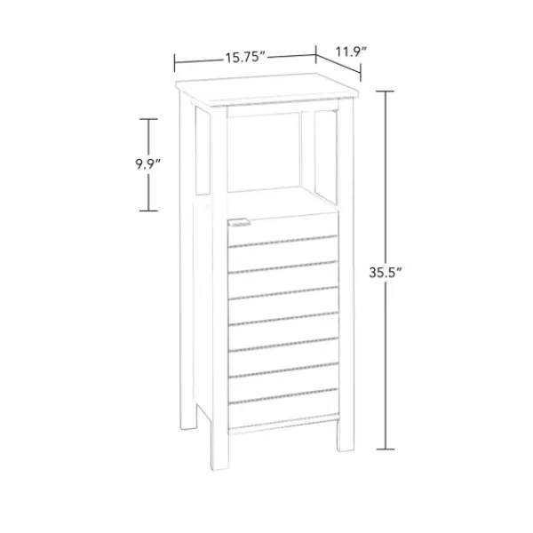 Cabinets & Sideboards-Kirkland's Home Open Shelf Cabinet White