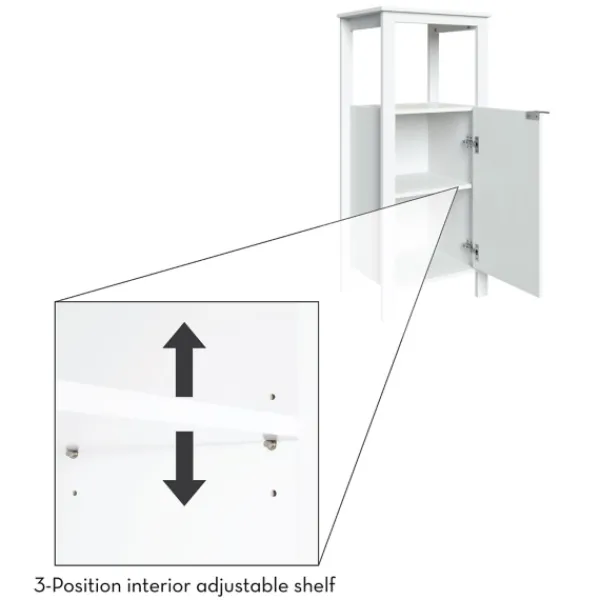Cabinets & Sideboards-Kirkland's Home Open Shelf Cabinet White