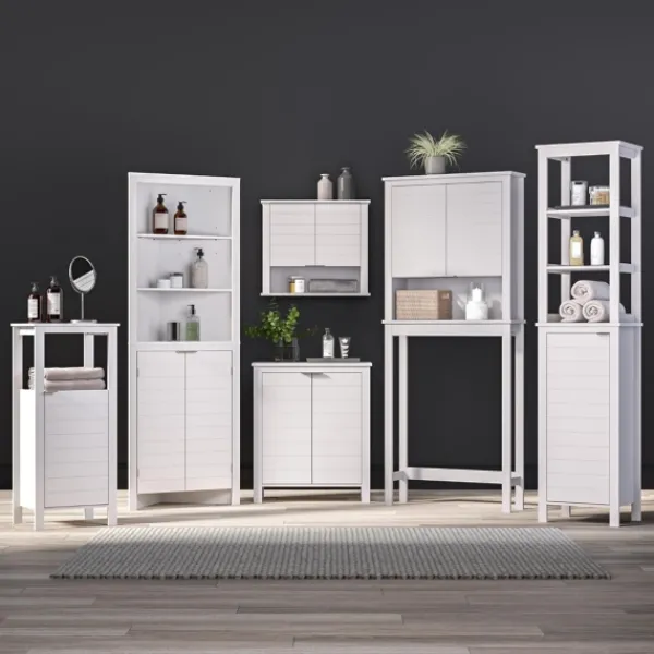 Cabinets & Sideboards-Kirkland's Home Open Shelf Cabinet White