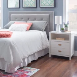 Accent & End Tables-Kirkland's Home Open Shelf Wood Accent Table White
