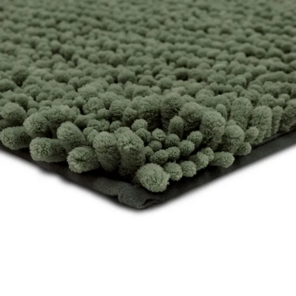 Bathroom Rugs-Kirkland's Home Oregano Chenille Bath Mat, 34 In. Green