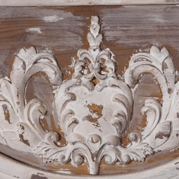 Decorative Mirrors-Kirkland's Home Ornate Antique White Wood Wall Mirror