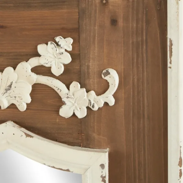 Decorative Mirrors-Kirkland's Home Ornate Antique White Wood Wall Mirror