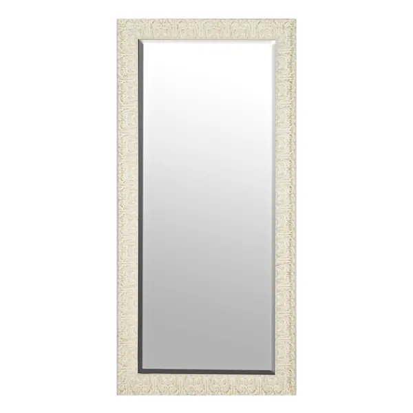 Full Length & Floor Mirrors-Kirkland's Home Ornate Distressed Cream Mirror, 30.75X64.75 In.