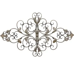 Wall Plaques-Kirkland's Home Ornate Scroll Wall Plaque Silver
