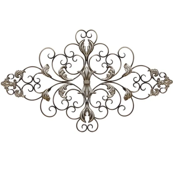 Wall Plaques-Kirkland's Home Ornate Scroll Wall Plaque Silver