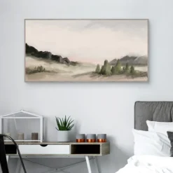 Framed Art-Kirkland's Home Out West Landscape Framed Wall Art Gray/Black/Green