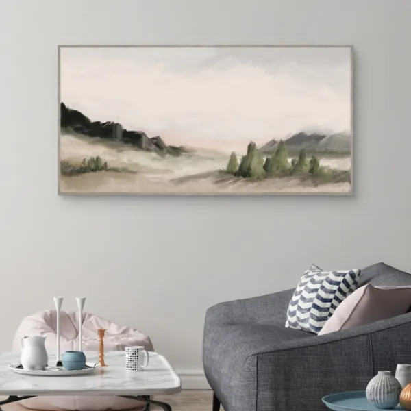 Framed Art-Kirkland's Home Out West Landscape Framed Wall Art Gray/Black/Green