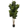 Trees & Topiaries-Kirkland's Home Outdoor Oak Tree In Black Nursery Planter