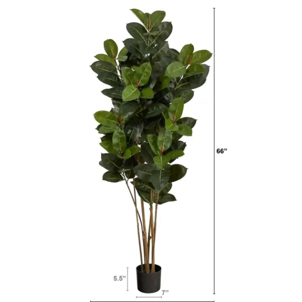Trees & Topiaries-Kirkland's Home Outdoor Oak Tree In Black Nursery Planter
