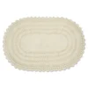 Bathroom Rugs-Kirkland's Home Oval Classic Crochet Bath Mat Ivory
