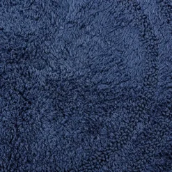 Bathroom Rugs-Kirkland's Home Oval French Crochet Bath Mat Blue