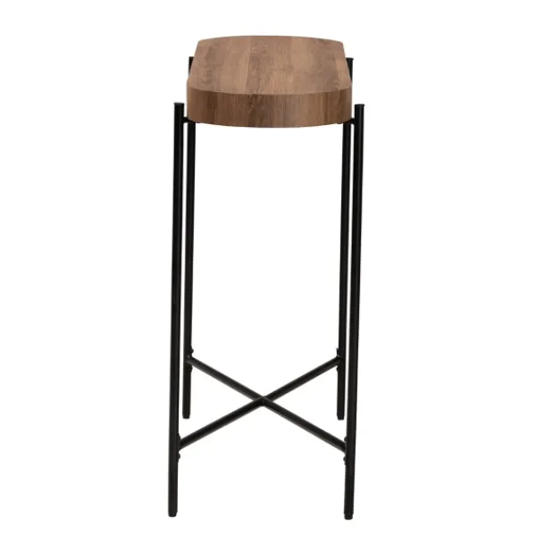 Console Tables-Kirkland's Home Oval Light Wood X Base Console Table Brown