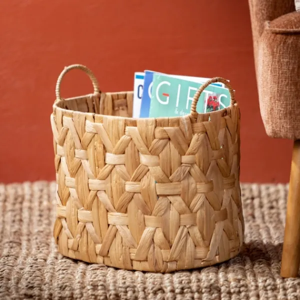 Baskets & Boxes-Kirkland's Home Oval Natural Woven Baskets, Set Of 3 Tan