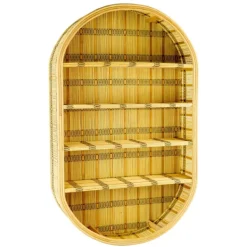 Shelves-Kirkland's Home Oval Rattan Wall Shelf