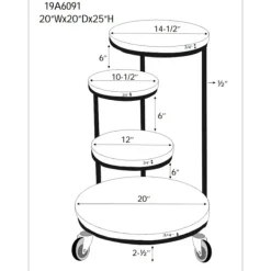 Accent & End Tables-Kirkland's Home Overlapping Acacia Wood Side Table Brown