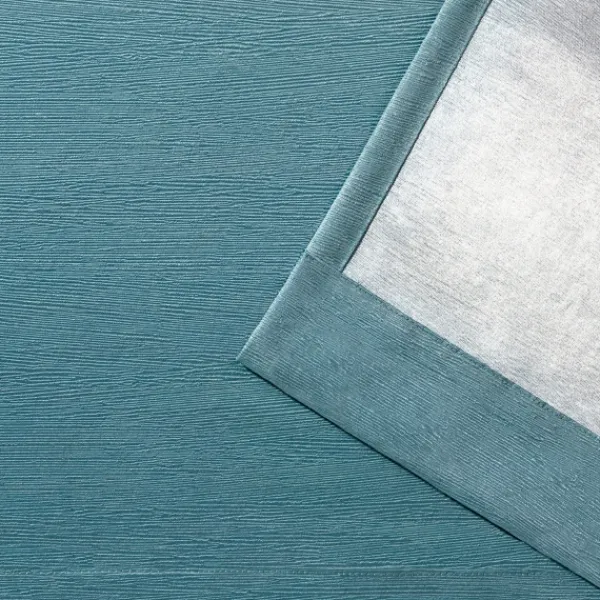Curtains & Drapes-Kirkland's Home Oxford Teal Thermal Curtain Panel Set, 84 In. Blue/Green