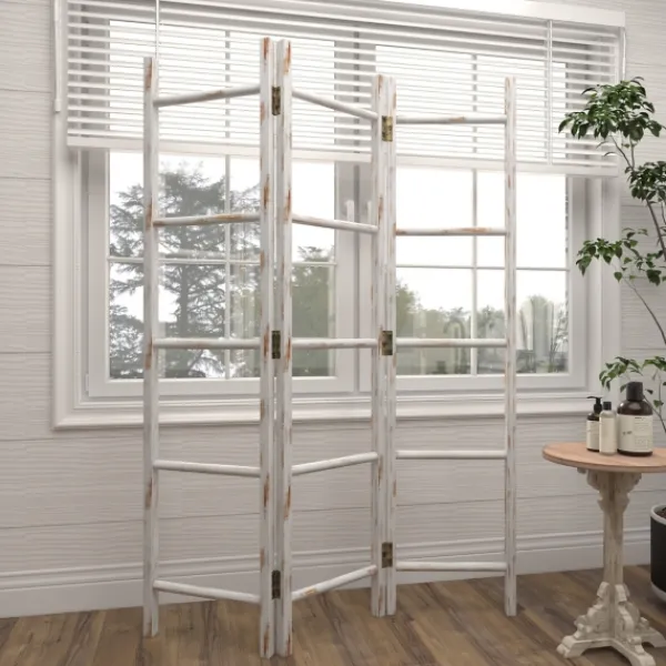 Decorative Accents-Kirkland's Home 3-Panel Hinged Ladder White