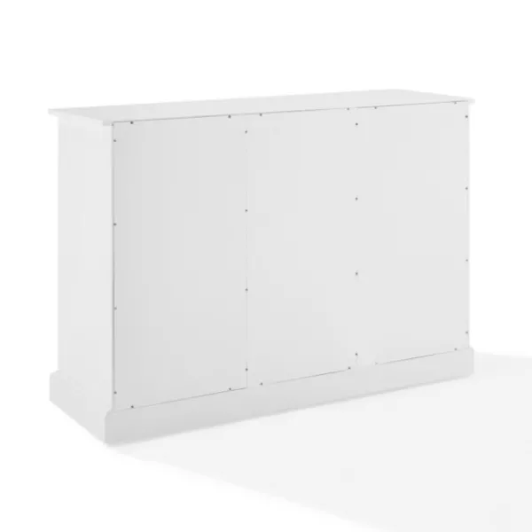 Cabinets & Sideboards-Kirkland's Home Paneled 3-Door Sideboard Cabinet White