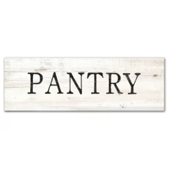 Wall Quotes & Signs-Kirkland's Home Pantry Script Canvas Art Print White