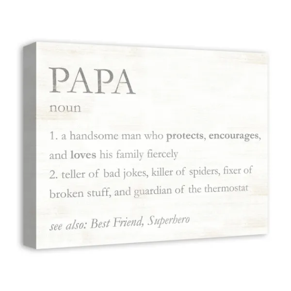 Wall Quotes & Signs-Kirkland's Home Papa Definition Wall Plaque Gray/White