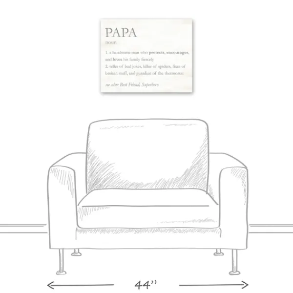 Wall Quotes & Signs-Kirkland's Home Papa Definition Wall Plaque Gray/White