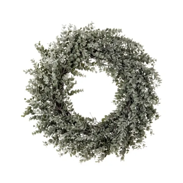 Wreaths-Kirkland's Home Parvafolia Eucalyptus Spiral Wreath Green