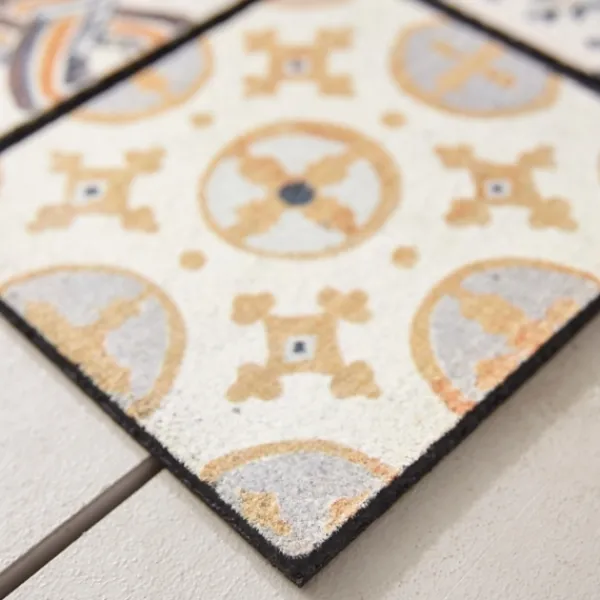 Doormats-Kirkland's Home Patina Tiles Welcome Estate Doormat Gray