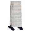 Blankets & Throws-Kirkland's Home Patterned Handwoven Throw With Tassels Blue