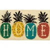Doormats-Kirkland's Home Patterned Pineapples Home Coir Doormat Ivory/Black/Multi