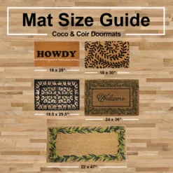 Doormats-Kirkland's Home Patterned Pineapples Home Coir Doormat Ivory/Black/Multi