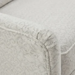 Accent Chairs-Kirkland's Home Patterned Upholstered Swivel Glider Chair White