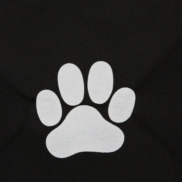 Baskets & Boxes-Kirkland's Home Paw Print Rectangle Pet Basket Black