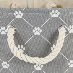 Baskets & Boxes-Kirkland's Home Paw Trellis Rectangle Basket, 16 In. Gray