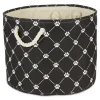 Baskets & Boxes-Kirkland's Home Paw Trellis Round Basket, 18 In. Black